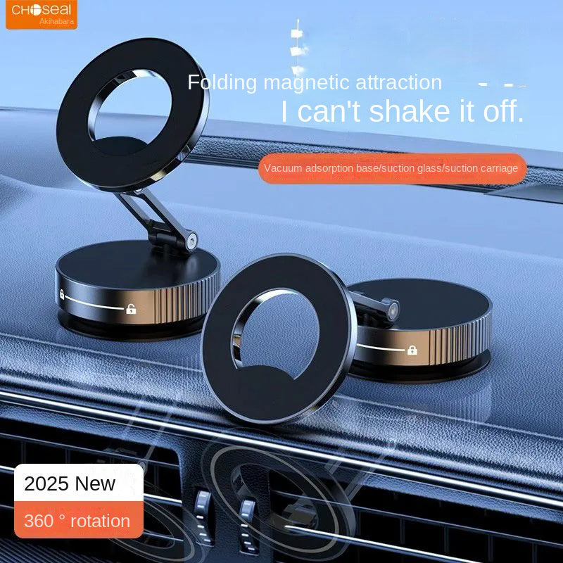 Soporte de Auto Magnético 360° con Ventosa de Vacío: Sujeción Ultra-Firme para Tablero y Cristal
